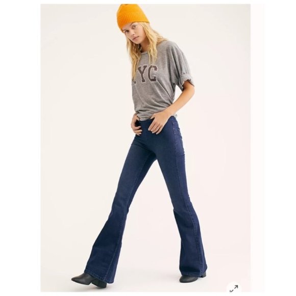 Free People Denim - NWT Free People Penny Pull-On Pant Flare Jeans Women's 27